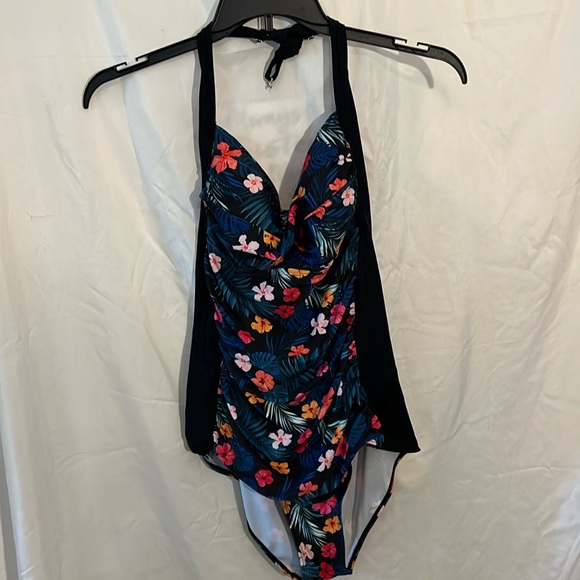 Other - Floral one piece bathing suit. 1X.